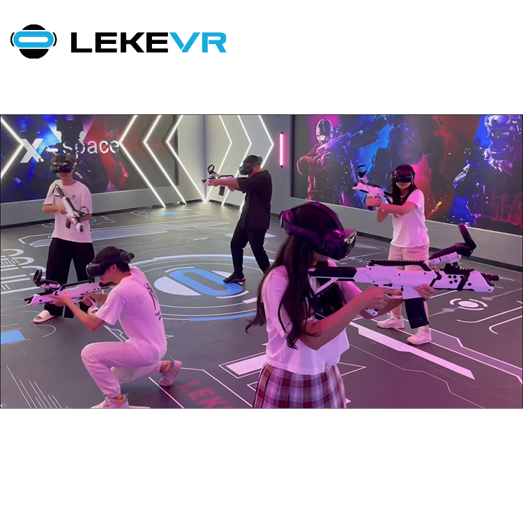 LEKE VR Franchise Virtual Reality Game Simulador Vr Big Space Standing Platform Interactive VR