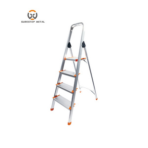 Safety Ladders Functional Folding Work Platform Aluminum Home Ladder for Warehouses