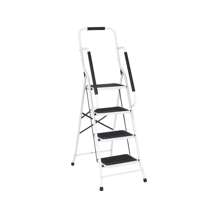 2 Steps Foldable Safety Household Foldable Step Steel Ladder with handrail