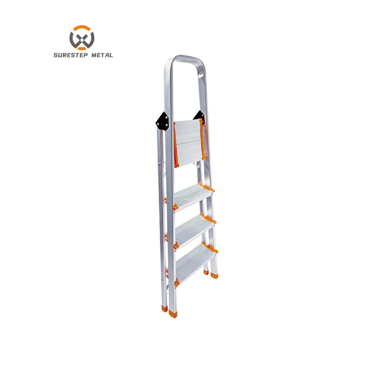 Safety Ladders Functional Folding Work Platform Aluminum Home Ladder for Warehouses