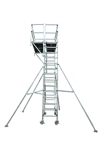 1.4 x 2.5 x 4m Platform Flexible Removable Aluminum Scaffolding Work Platform Mobile Aluminum Tower