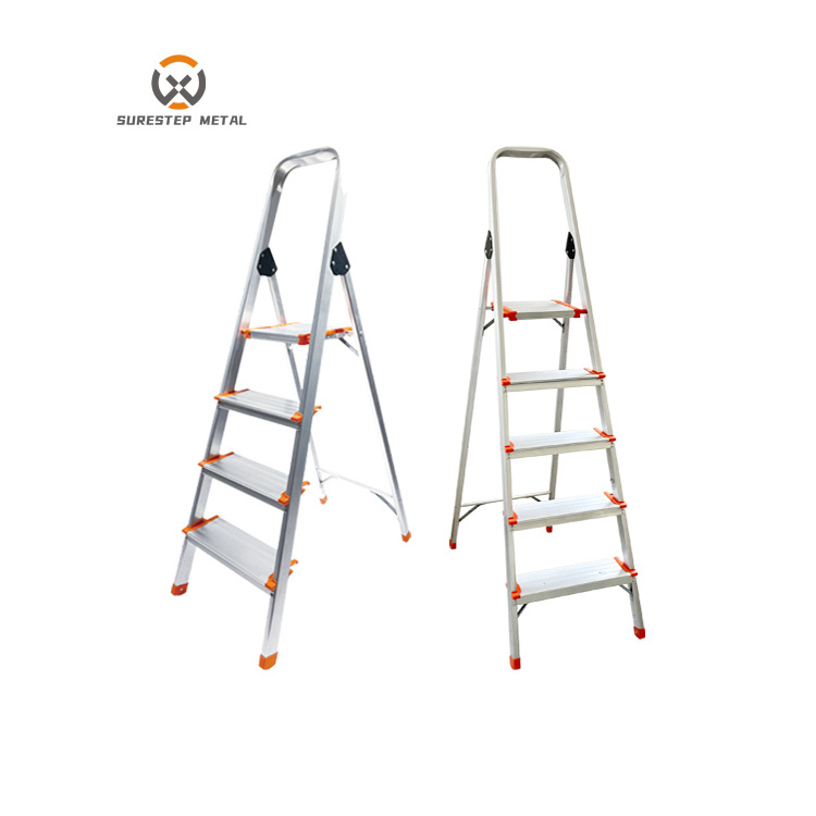 Safety Ladders Functional Folding Work Platform Aluminum Home Ladder for Warehouses