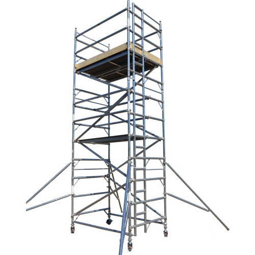 1.4 x 2.5 x 4m Platform Flexible Removable Aluminum Scaffolding Work Platform Mobile Aluminum Tower