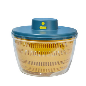 Hot Sale Vegetable Dehydrating Basket 5L Vegetables Fruits Salad Tools Manual Salad Spinner