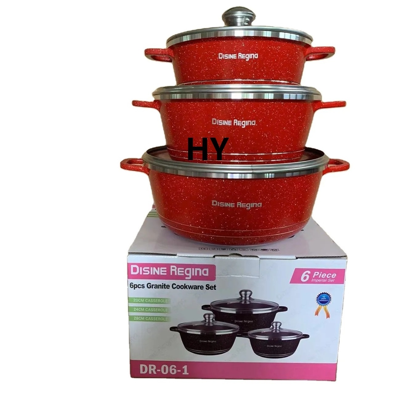 Wholesale High Quality Granite Non Stick Cookware Set Water Kettles 6pieces Soup Pot Cookware Sets