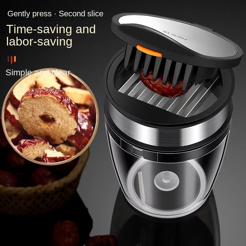 Newest Product style Hot Selling High Quality Kitchen Utensil Kitchen Accessories Egg Red Dates Strawberry Cup Slicer