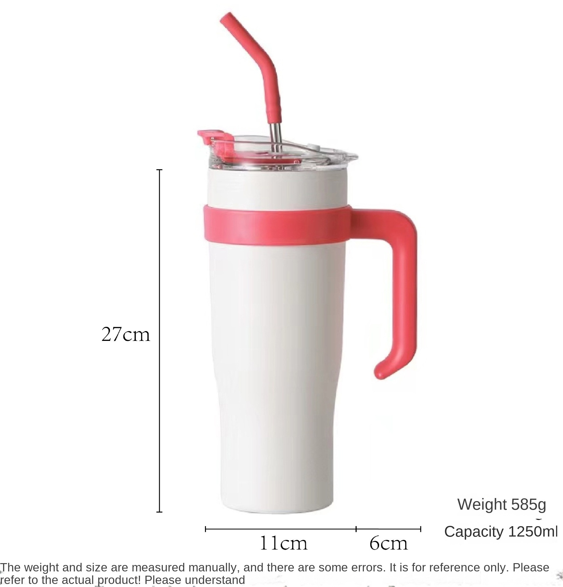 Large Capacity Large Ice Cup Men's and Women's Good-looking Water Cup Internet Celebrity Cup with Straw