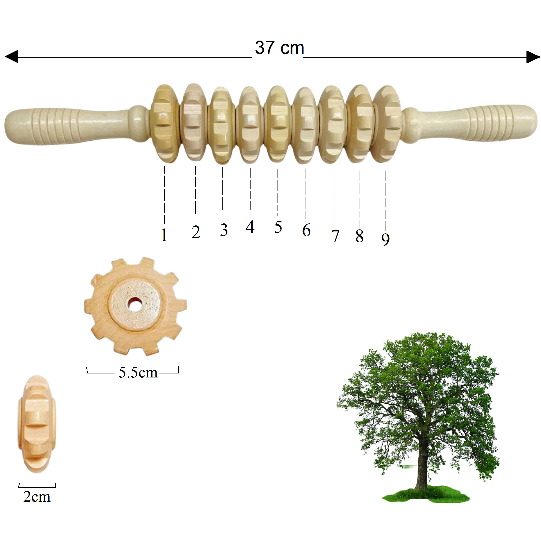 High Quality Wooden Massage Kit Lymphatic Drainage Body Shaping Tools Body Care Sore Relief Massagers