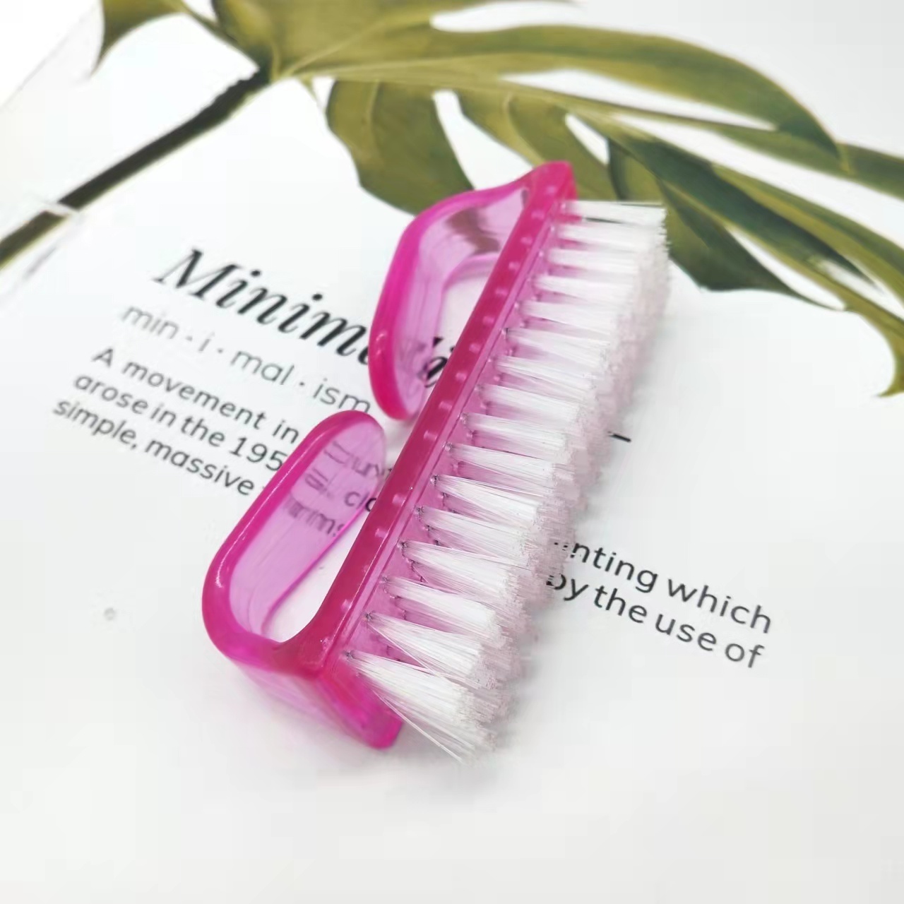 Foot Scrub Cleaner Pedicure Brush Plastic Handle Mini Foot Brush