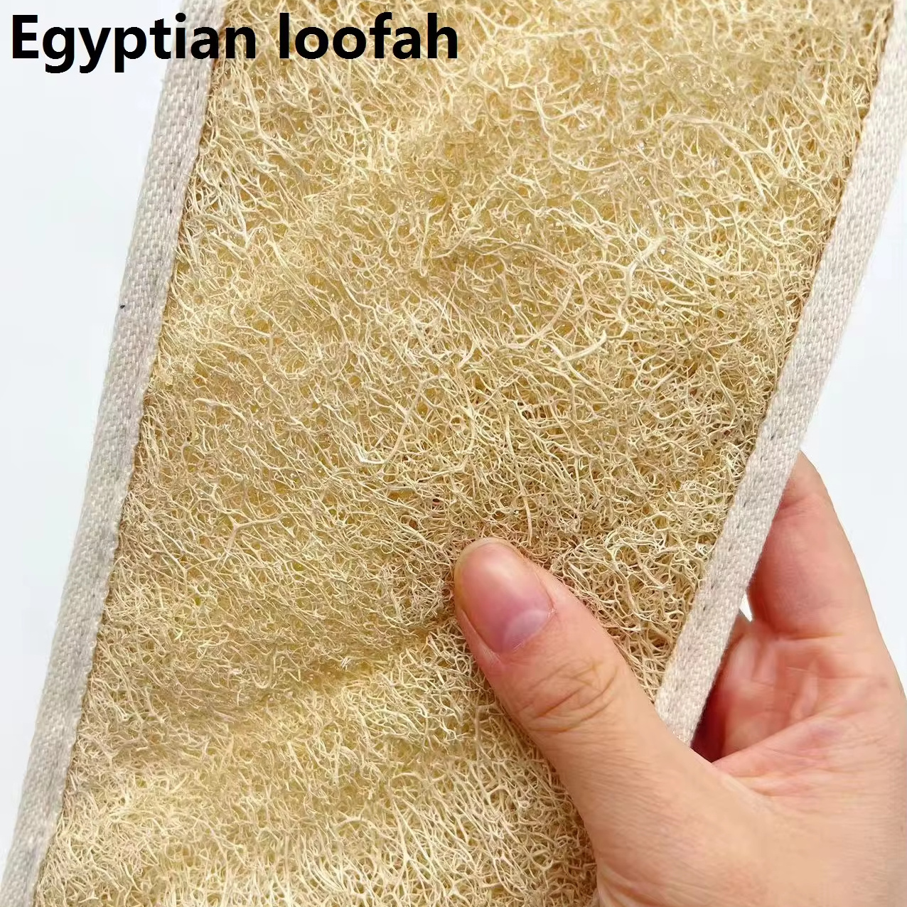 Premium quality dead skin remover Egyptian loofah bath sponge exfoliating body massager bath strip loofah body scrubber