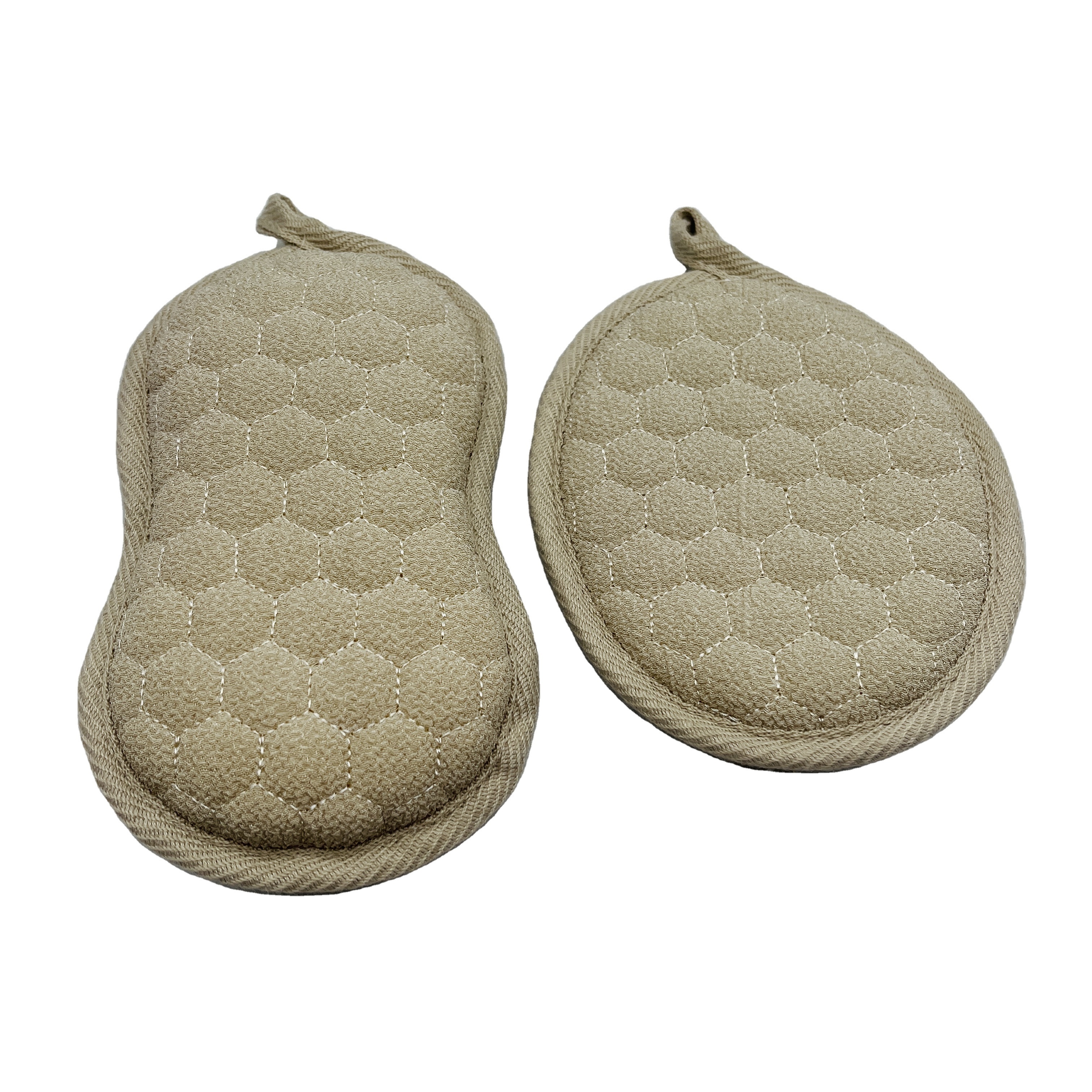 Exfoliating Back Scrubber& Exfoliating Sponge Pad Set for Bath Shower Scrubber Luffa Scrubber to Deep Clean Relax Your Body