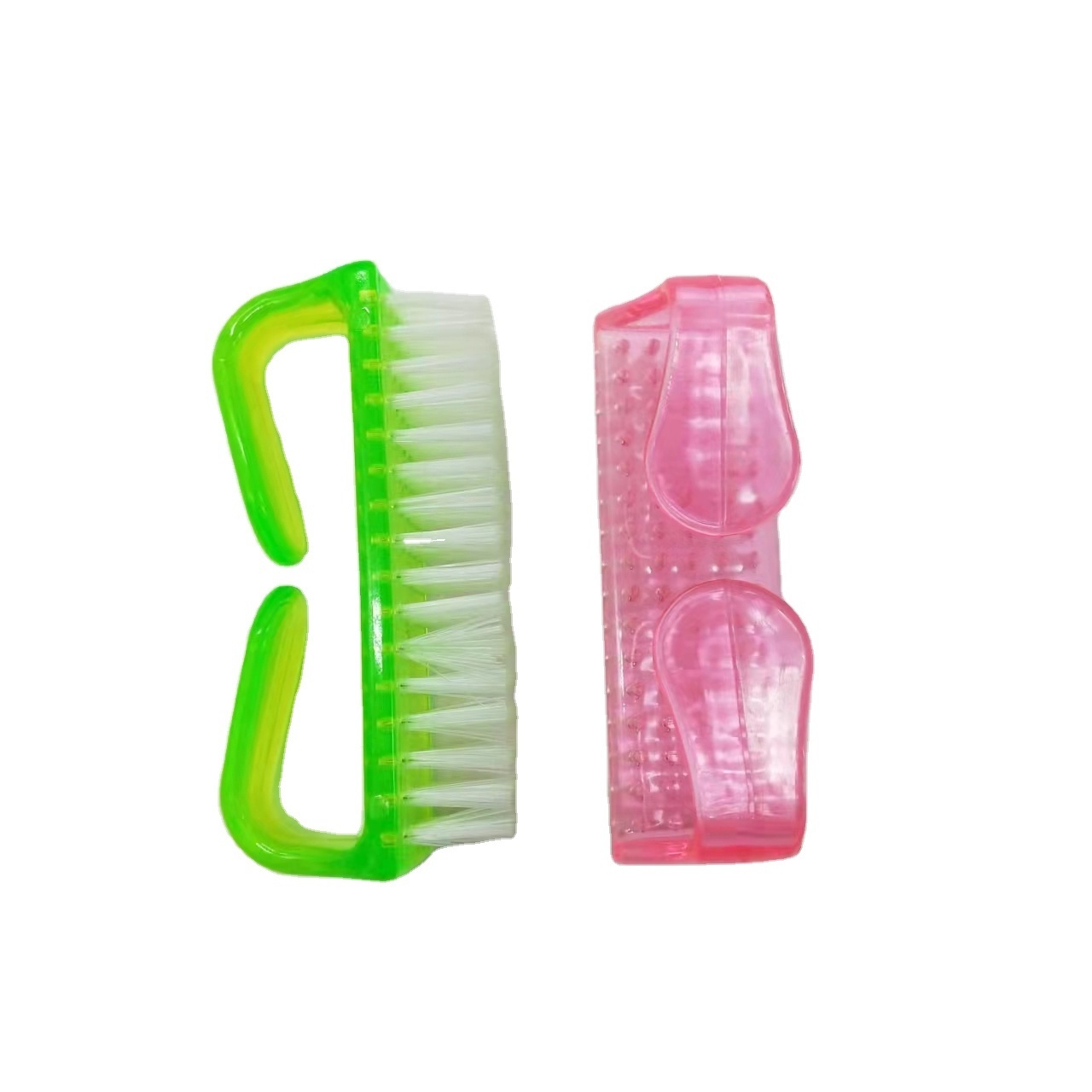 Foot Scrub Cleaner Pedicure Brush Plastic Handle Mini Foot Brush