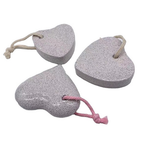 Heart Shape Natural Lava Pumice Stone Pedicure Exfoliator Callus Remover for Dead Skin, Hard Skin and Foot Scrubber