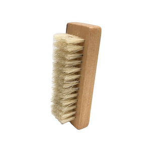 Nail Scrub Brush Wooden Non-Slip Hand Brush With Boar Bristles for Cleaning Fingernail Toe