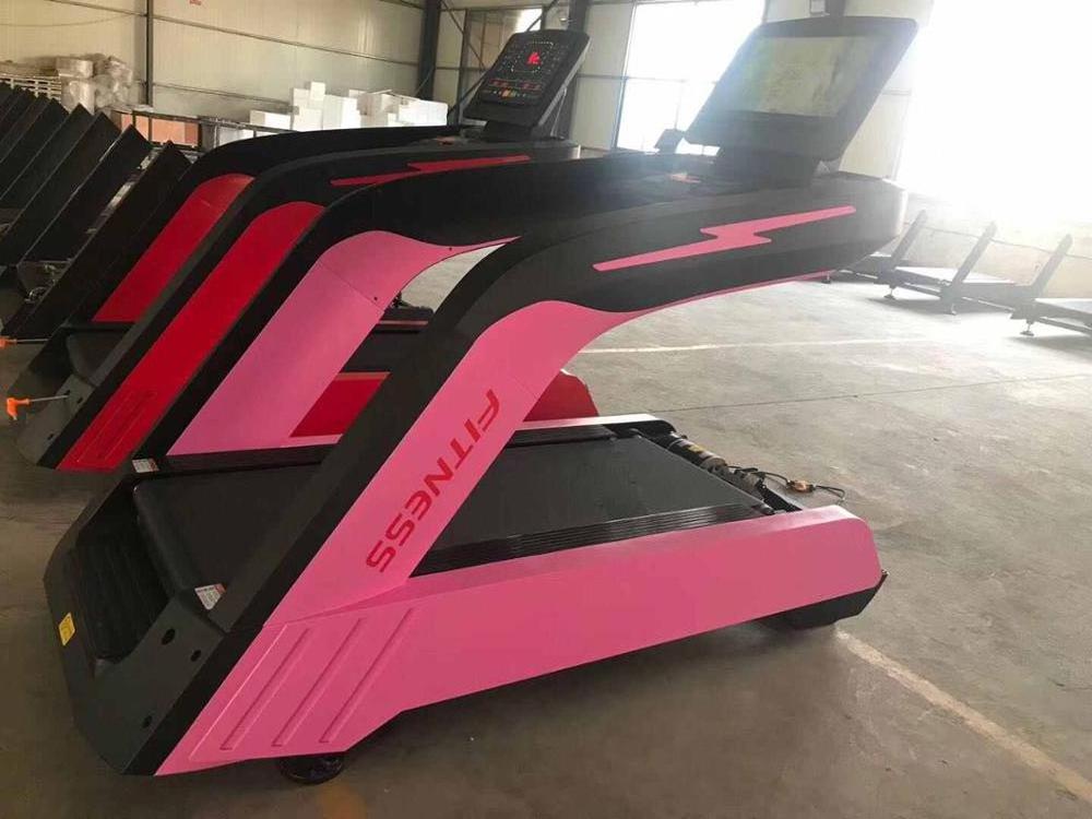 Pink Black White  AC Motor 3.0 Cheap Professional Commercial Treadmill With Led Screen Wifi