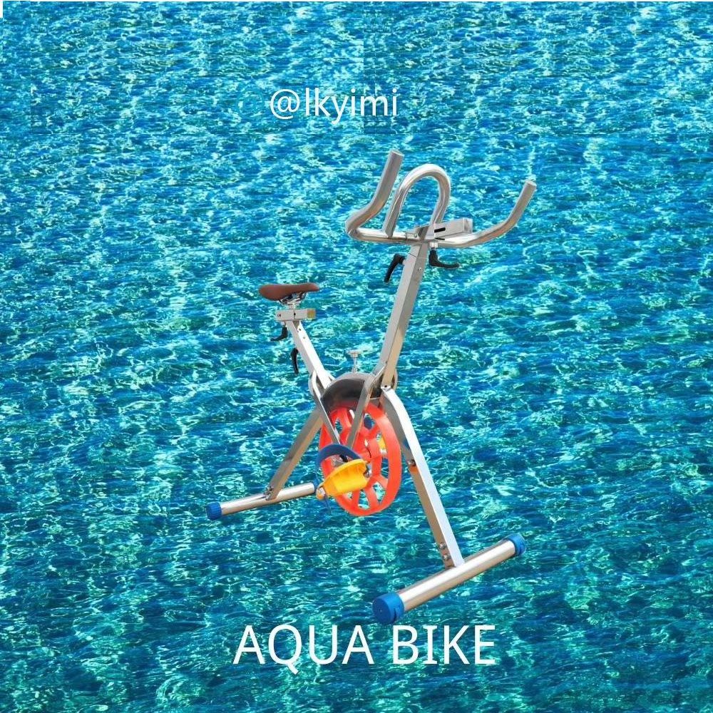 Swimming Pool Stainless Steel Fitness Adjustable Under Water Resistance Cycle Aqua Bike For Sale