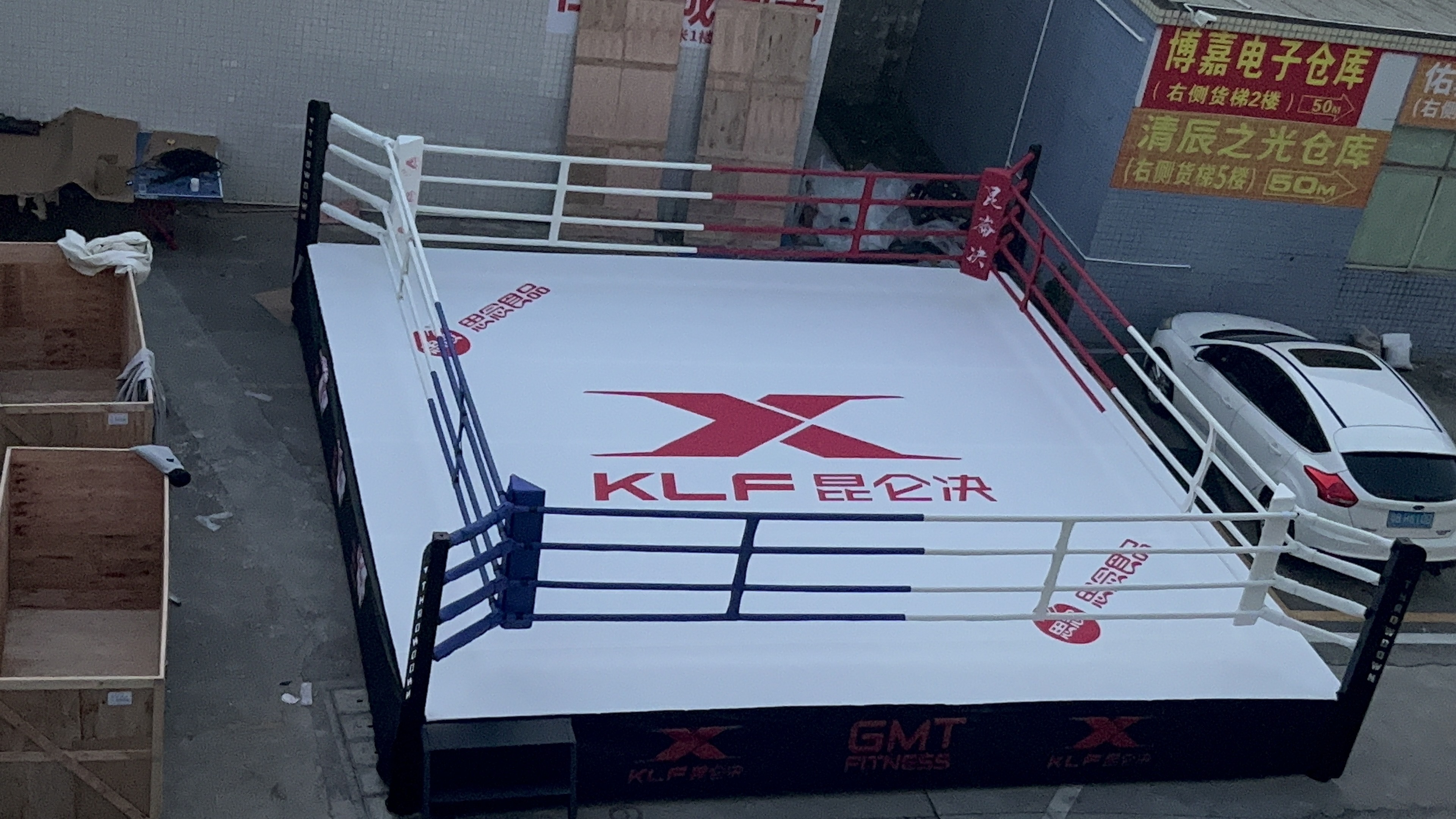 Customer Logo Fighting MMA Cage Octagon Canvas Cover Boxing Ring