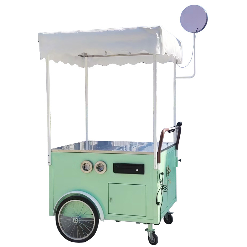 Ice cream vending truck  customized Prosky Mobile Mini Street  Food Stall Cart For Thailand