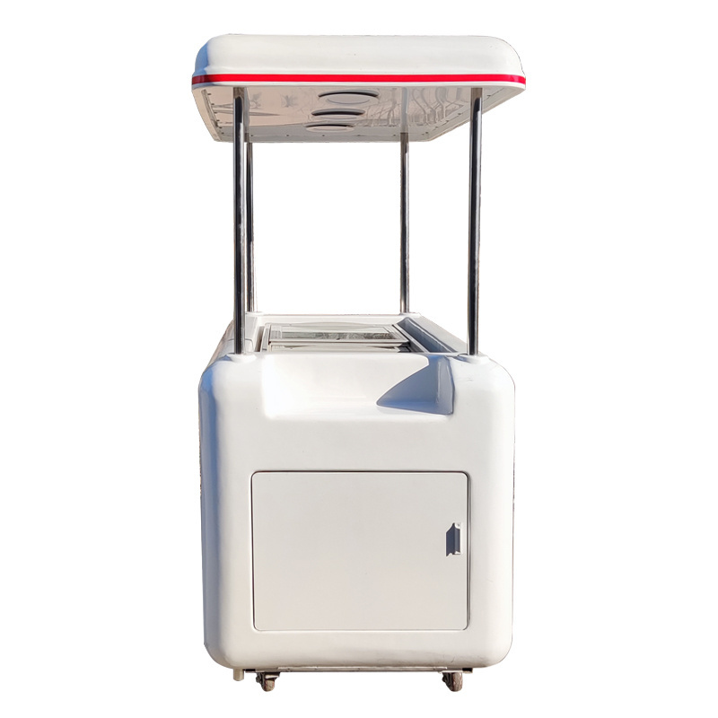 2023 New Design Ice Cream Cart with Deep Freezer Customized Cart for Shopping Mall