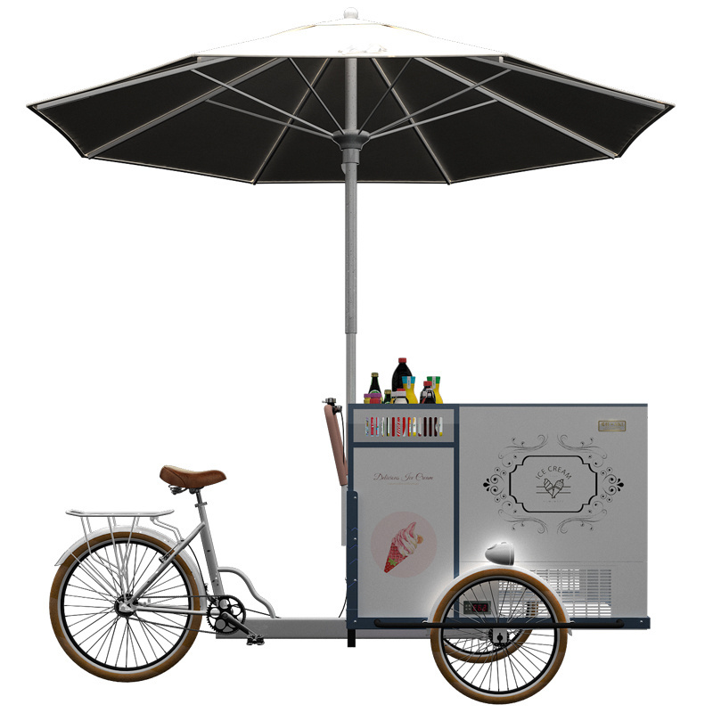 Lvke Food Cart Electric Mobile Bar Truck Street Taco Food Truck  3 three wheels mobile vending cart