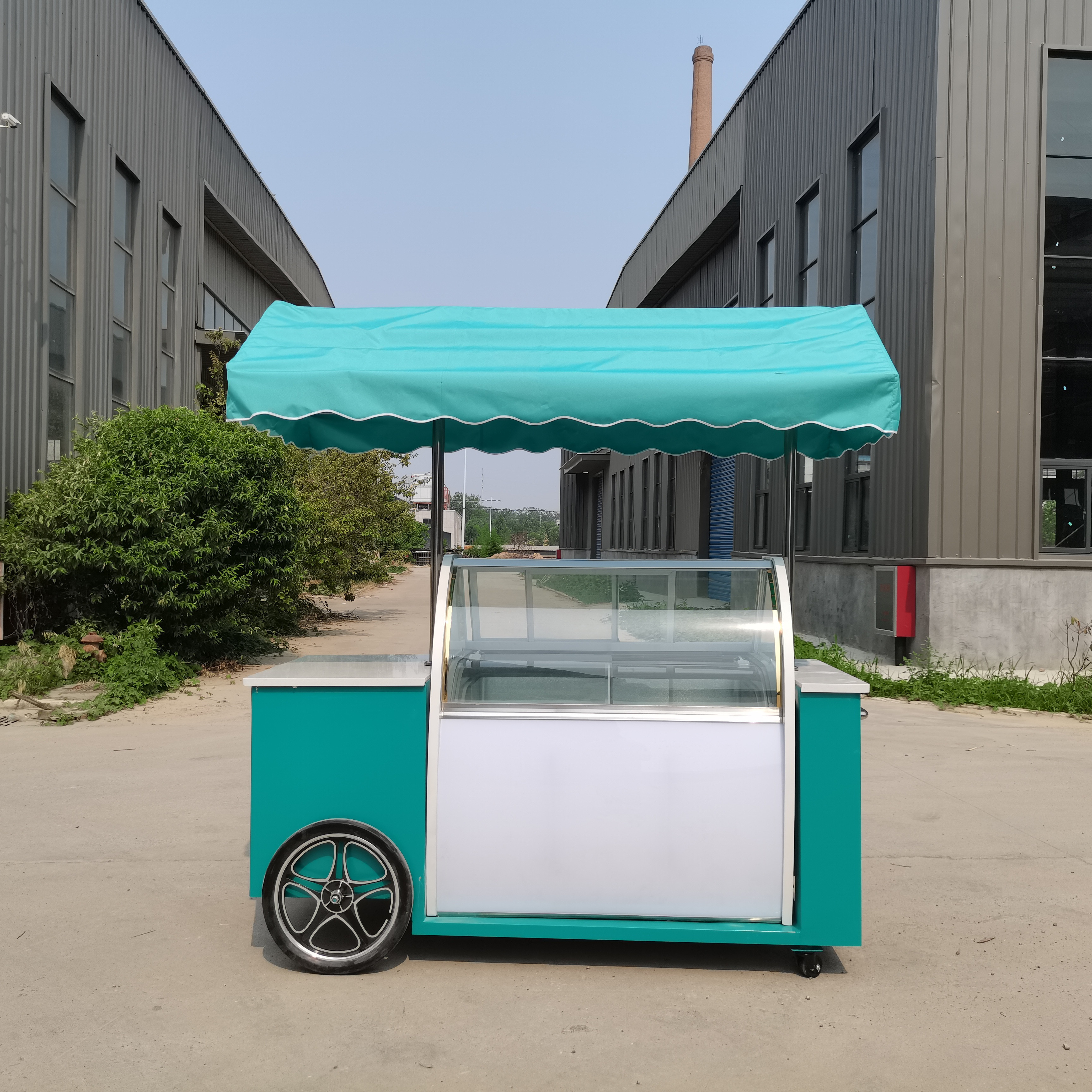 Factory price vending street food use outdoor mobile ice cream truck cart kiosk vans  shop cart