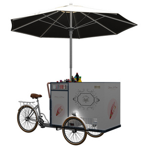 Lvke Food Cart Electric Mobile Bar Truck Street Taco Food Truck  3 three wheels mobile vending cart