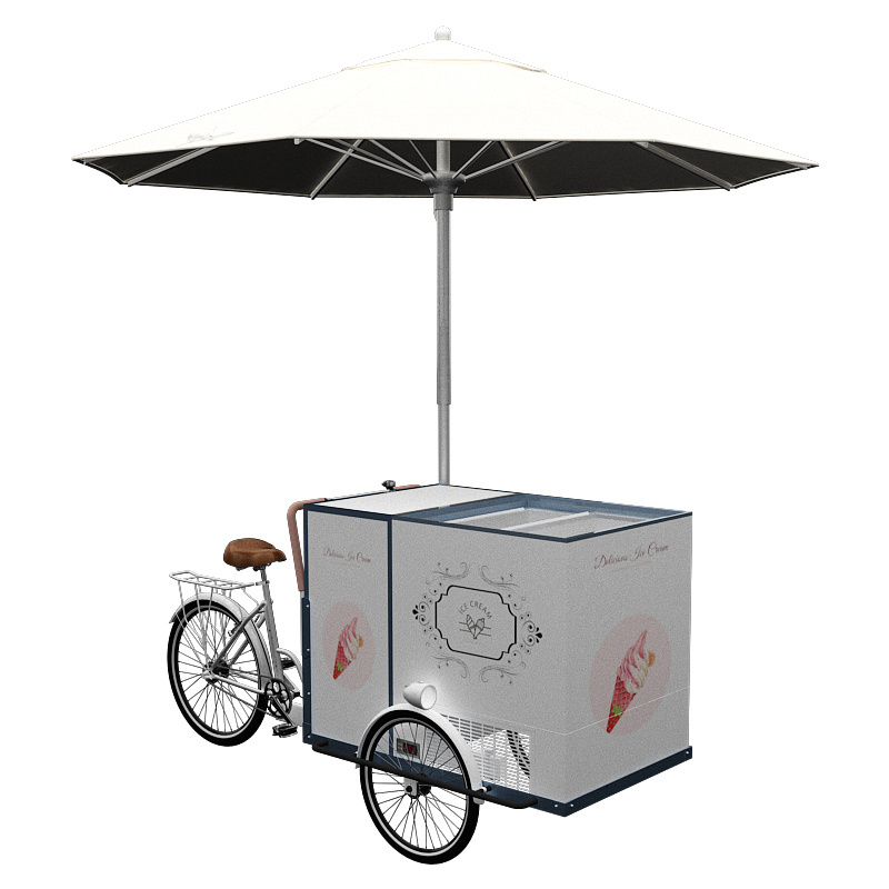 Lvke Food Cart Electric Mobile Bar Truck Street Taco Food Truck  3 three wheels mobile vending cart