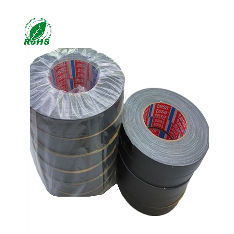 Waterproof Sandblasting shielding cloth tape tesa 4687 sliver&black&white 25m Wire binding Strapping cloth duct adhesive tape