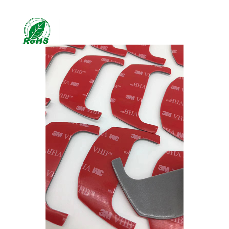 Custom made v hb foam tape vhb tape 3m 5925 double sided sticky pads oem die cut double sided adhesive tape sheet