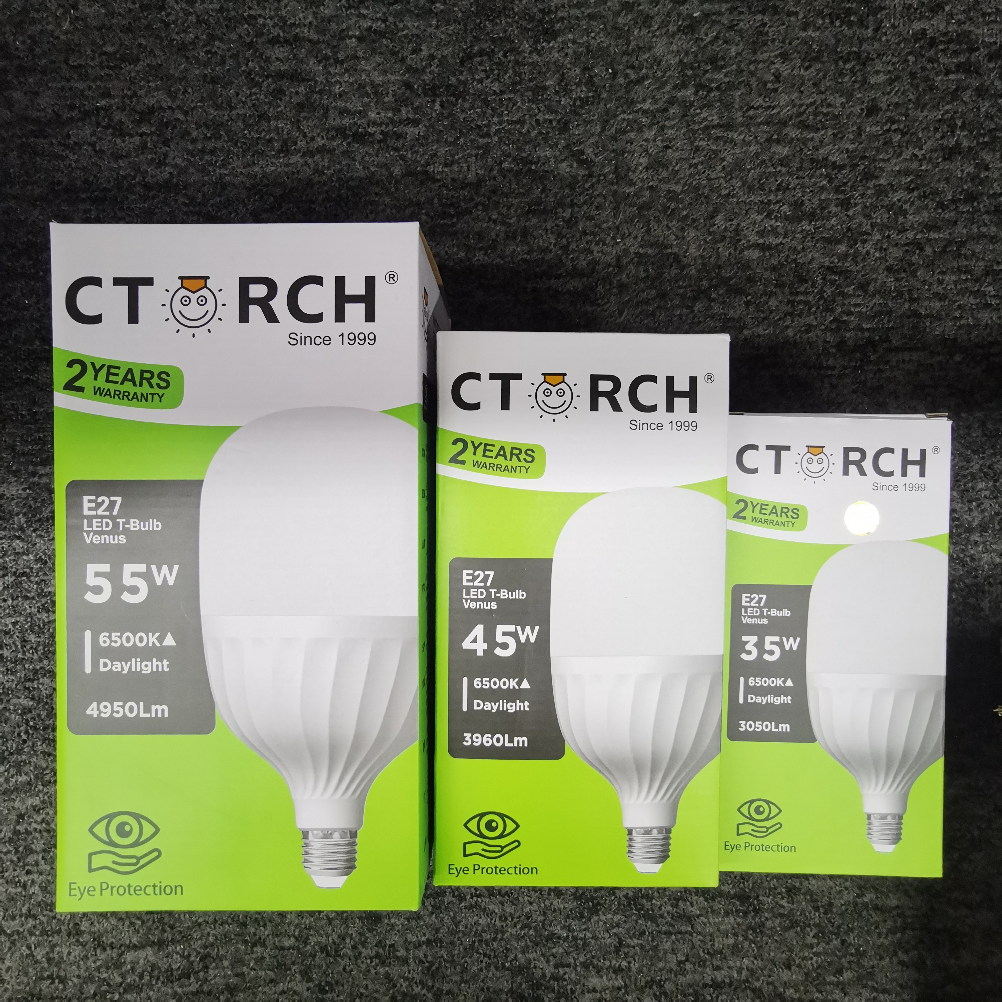 CTORCH Use high quality chips 2 Years warranty indoor Aluminum T Shape Bulb 5w 10w 15w 20w 30w 40w 50w E27 B22 led light bulb