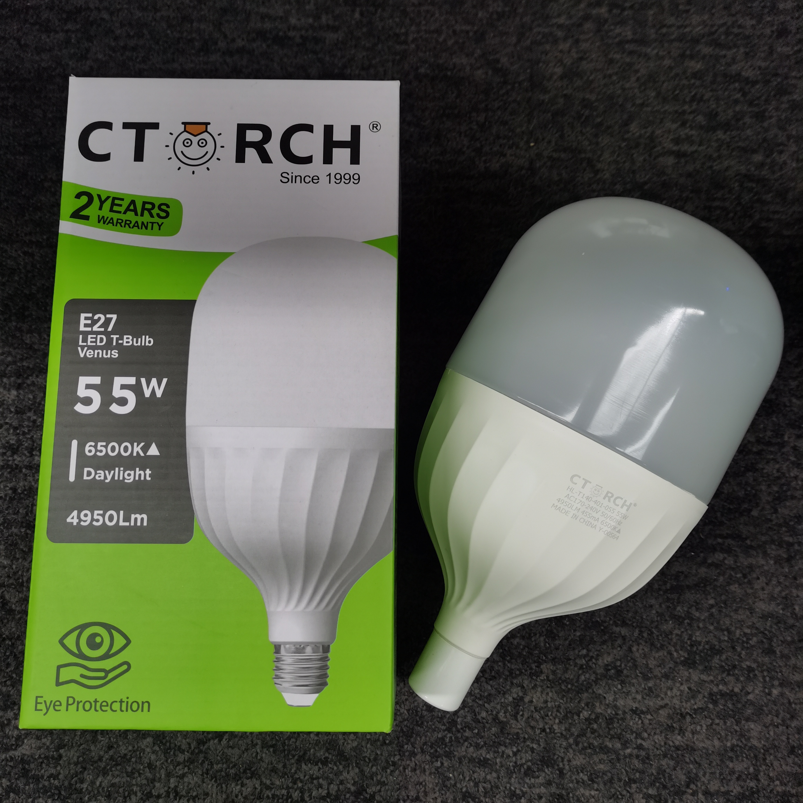 CTORCH Use high quality chips 2 Years warranty indoor Aluminum T Shape Bulb 5w 10w 15w 20w 30w 40w 50w E27 B22 led light bulb