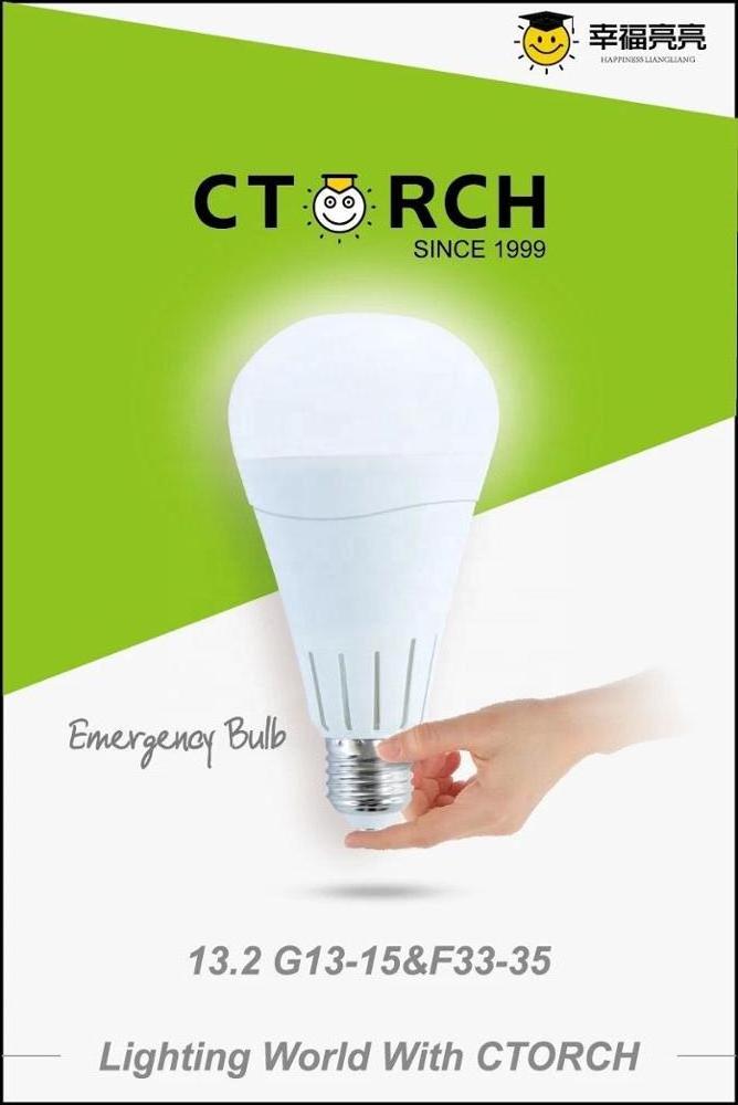 12W e27 emergency led rechargeable lighting bulb