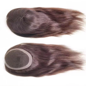 XF Wholesale 100% European virgin Silk Base human hair topper All Color long hair toupee for women Human Hair Toupee