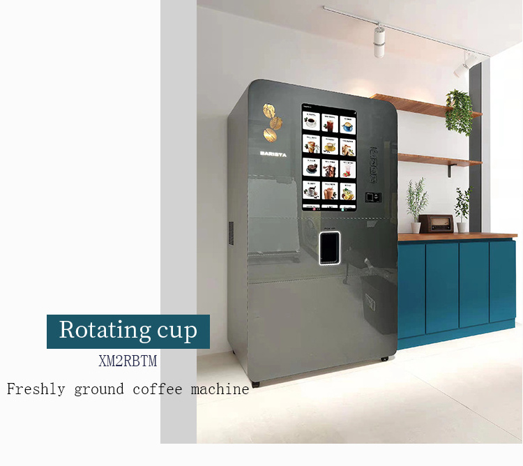 Fresh bean to cup coffee vending machine milk tea vending machine coffee and drinks