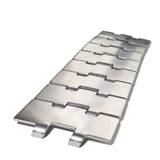 New Stainless Steel Chain Conveyor Belt with Bearing Fire Resistant for Food Beverage Industry for Manufacturing Plants