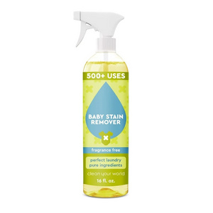 Natural Baby Laundry Stain Remover Spray, Enzyme Odor Eliminator 16 Ounce