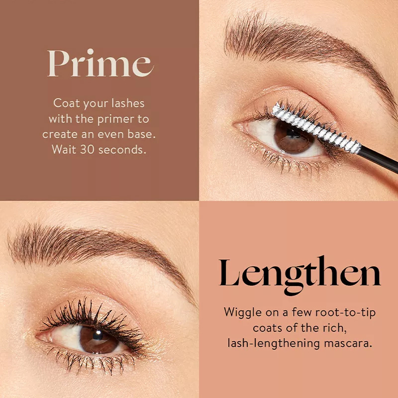 SHICELLE Honest Extreme Length Mascara Plus Lash Primer Vegan Custom Long Lasting Waterproof Private Label Double End Mascara