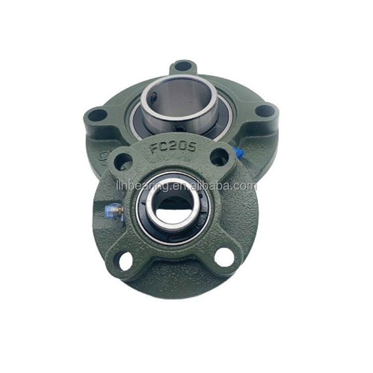 UCFC205 low noise cartridge insert unit round 25mm UCFC 205 pillow block bearing housing FC205 with UC205 insert ball bearing