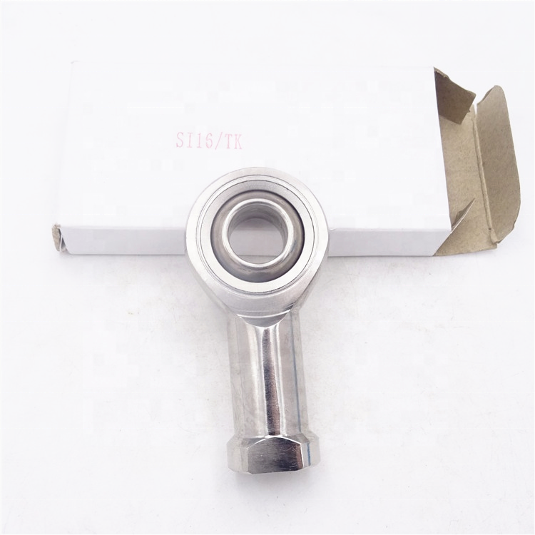 SI16T/K Self-lubricating fish eye stainless steel ball joint rod end bearing M16x2.0 internal thread rod end joint bearing