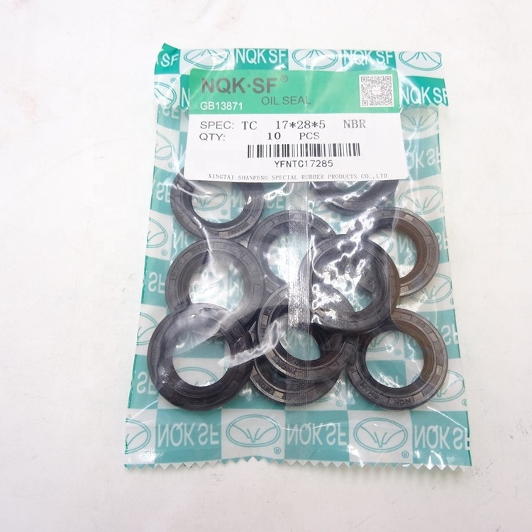 High Quality NQK SF Rubber TC 17*28*5 Oil Seal size 17x28x5