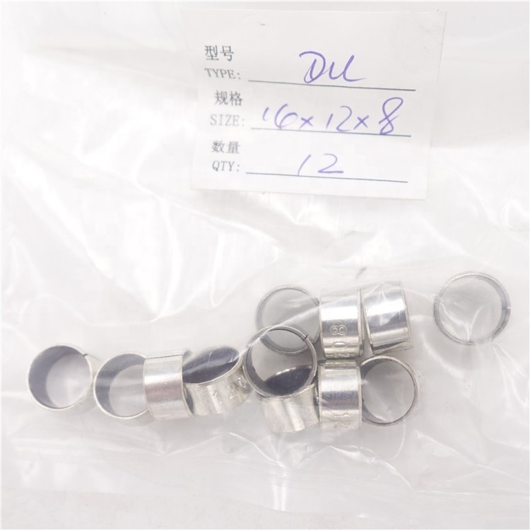 oilless bearing bush 12*14*8 DU Bushing 1208 Self Lubricating 12x14x8 SF-1