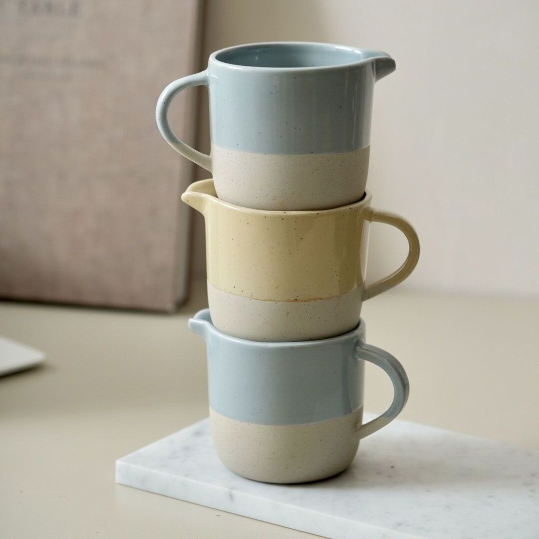 Nordic Double Colors Customize Logo Ceramic Porcelain Milk Cups Coffee Mug With Spout Cup Tea Mugs Wholesale Gift Box