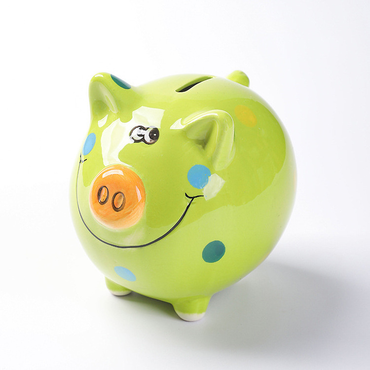 Adorable Ceramic Coin Banks for Kids Children Birthday Gift Piggy Money Bank For Home Decoration