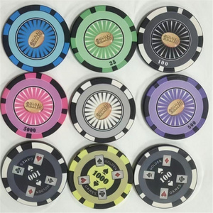 Custom 10g Ceramic Poker Chips 39mm Professional Poker Chips Casino Gambling Game