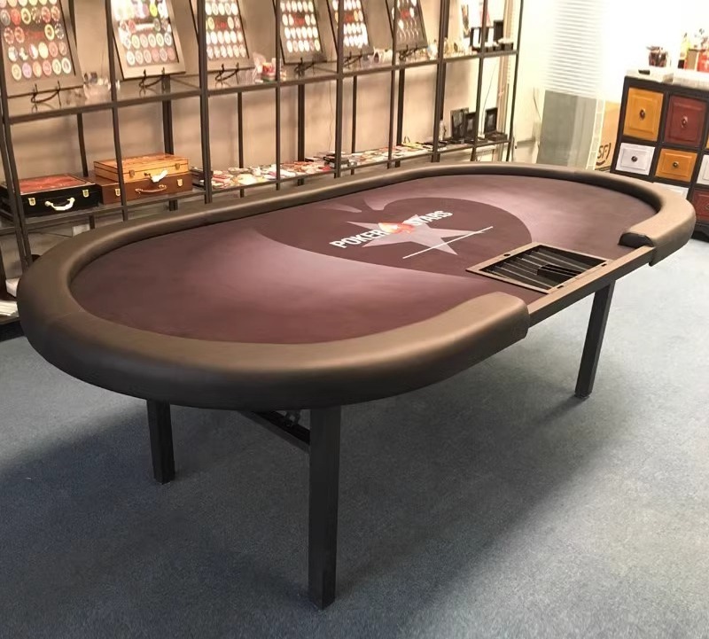 Poker Table Foldable 10 Player Texas Holde'm Table 8 Player Blackjack Casino Folding Table For Game Room