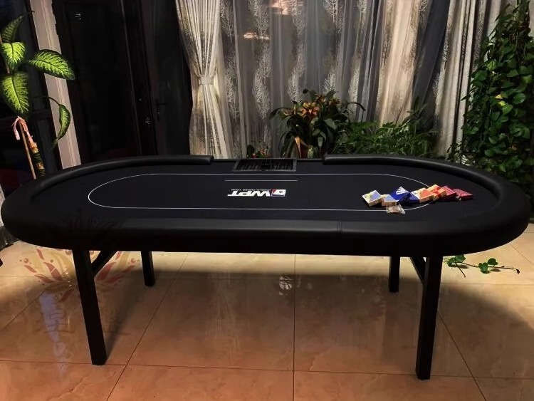 Poker Table Foldable 10 Player Texas Holde'm Table 8 Player Blackjack Casino Folding Table For Game Room