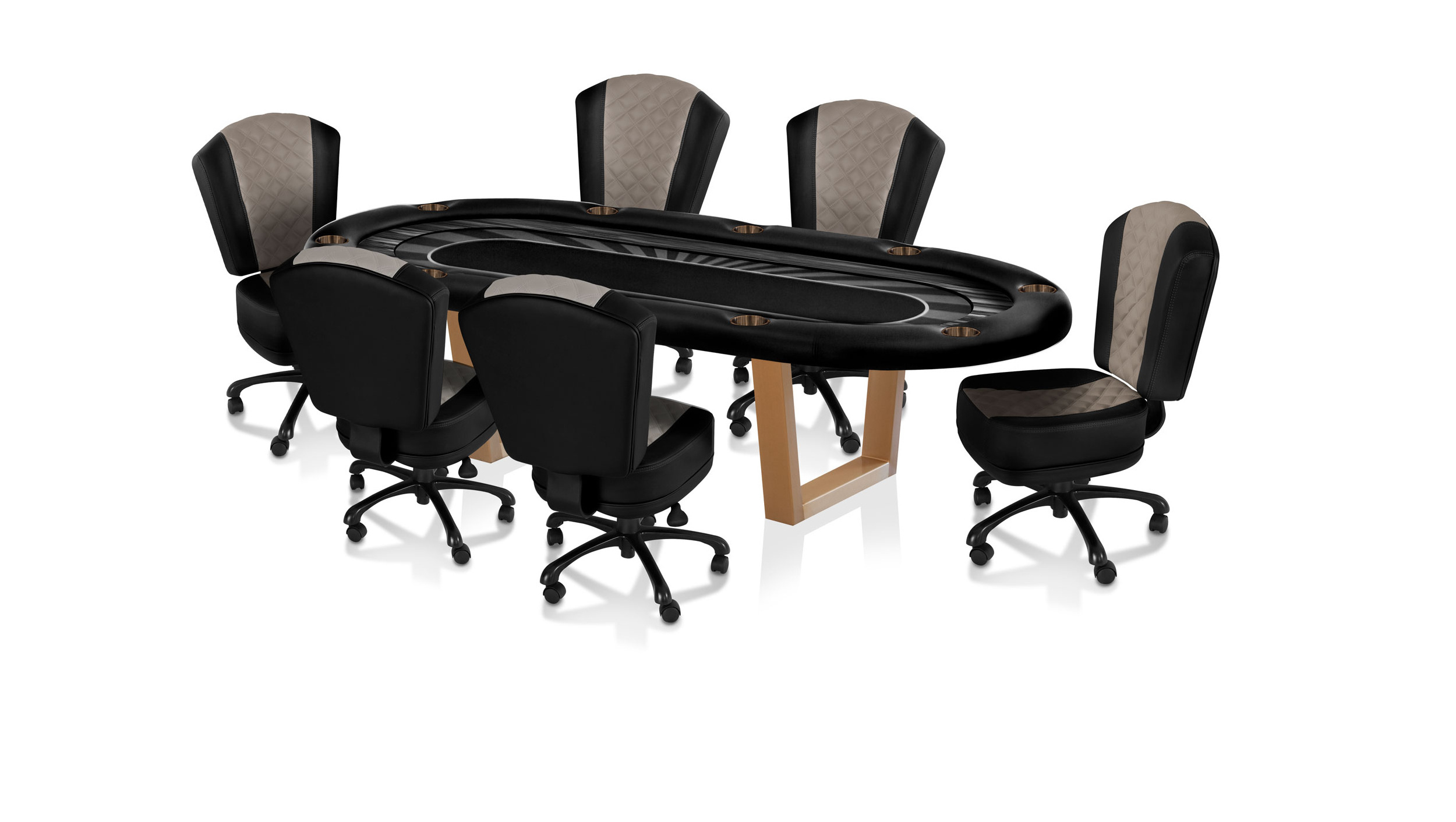 70 Plus Poker Table Oval 96