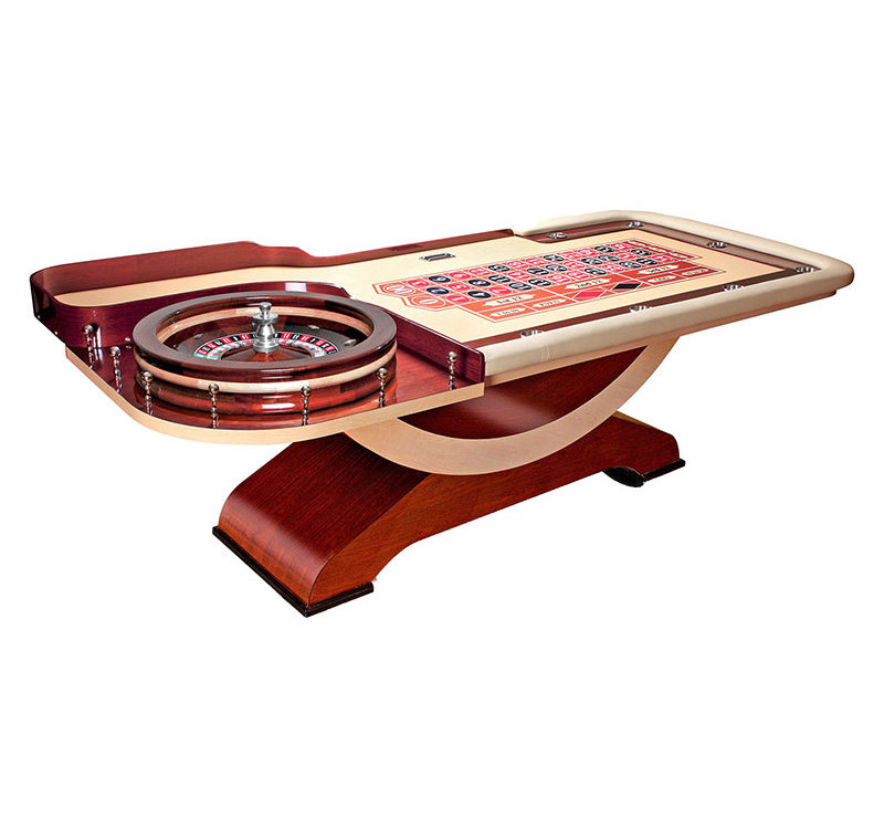 Deluxe Wooden Roulette Wheel table custom elegant Roulette Wheel table casino roulette table