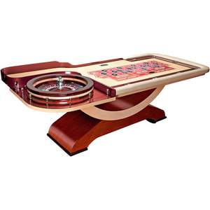 Deluxe Wooden Roulette Wheel table custom elegant Roulette Wheel table casino roulette table