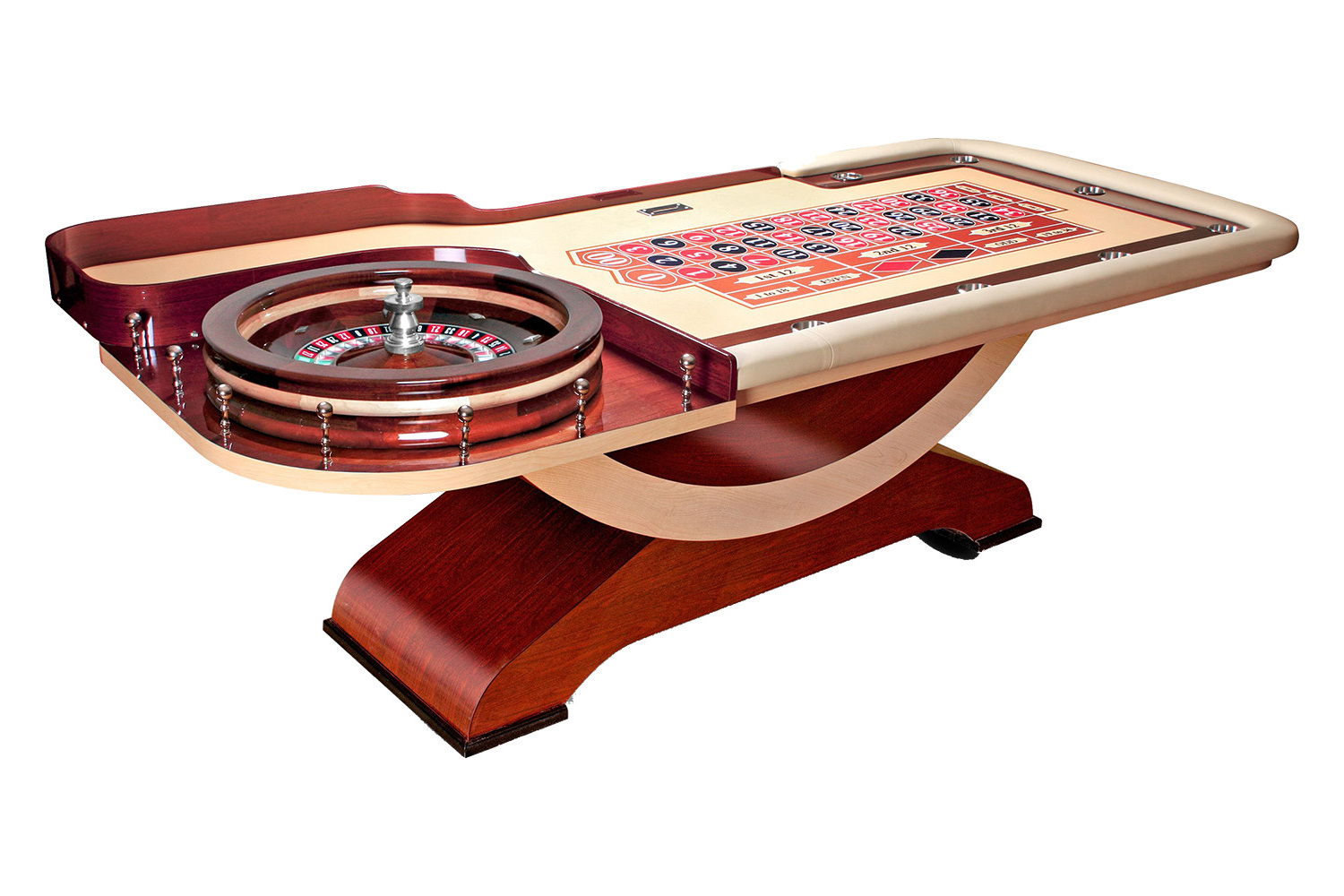 Deluxe Wooden Roulette Wheel table custom elegant Roulette Wheel table casino roulette table